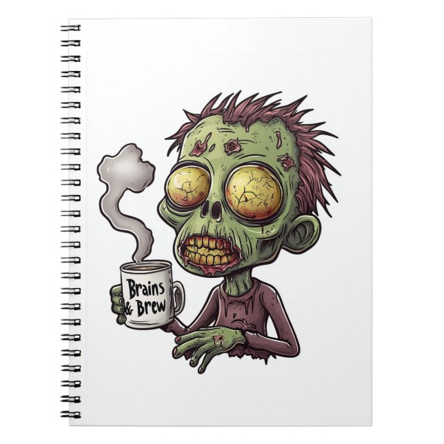 Zombie-Kaffeepause Notizblock (Vorderseite)