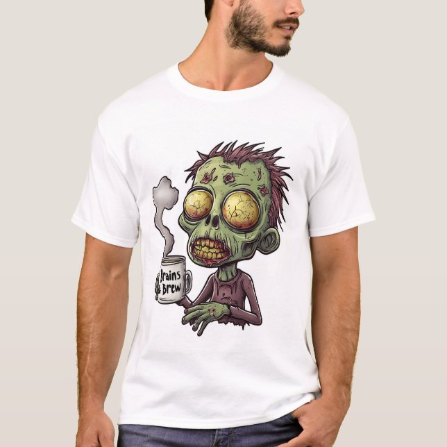Zombie-Kaffezeit T-Shirt (Vorderseite)