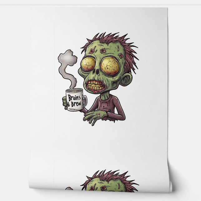 Zombie-Kaffezeit Tapete (Abrollen)