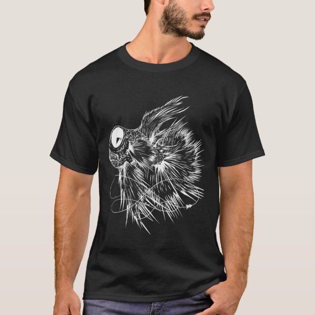 Zombie-Kampffisch T-Shirt (Vorderseite)