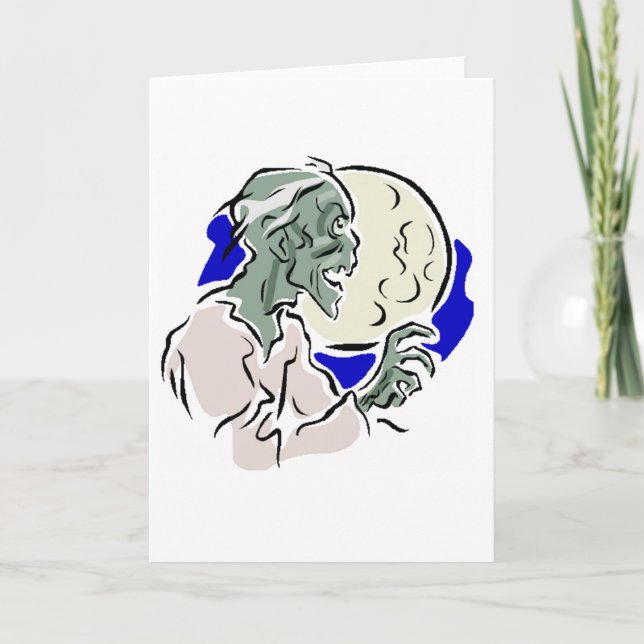 Zombie Karte (Vorderseite)