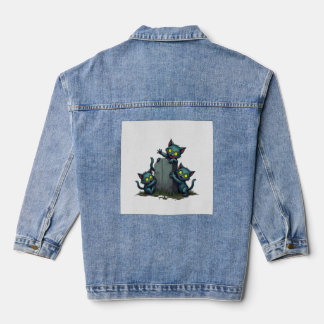 Zombie-Kätzchen-Aufstand Jeansjacke