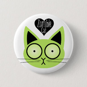 Zombie-Katze Button