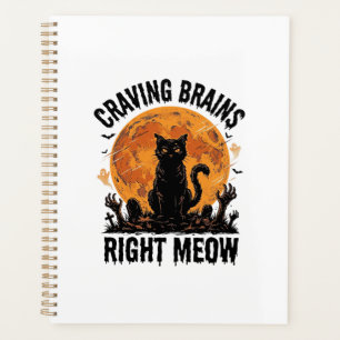 Zombie-Katze Halloween Vintage Gravur Shirt Kunst_ Planer