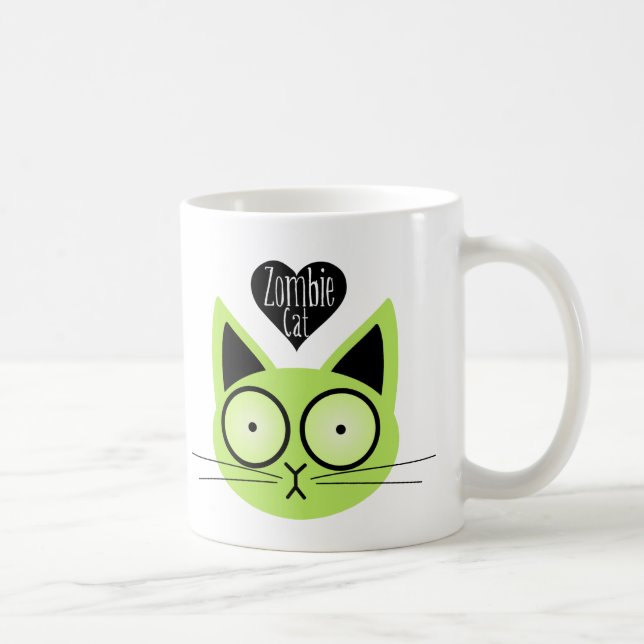 Zombie-Katze Kaffeetasse (Rechts)