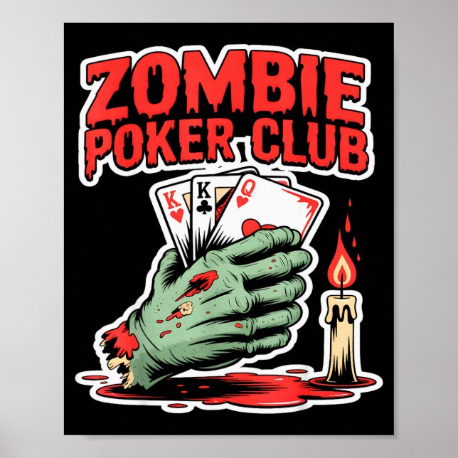 Zombie Ker Club Halloween  Poster (Vorne)