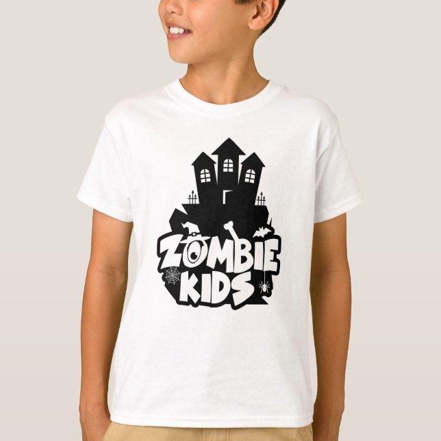 Zombie Kids Spuk House T-Shirt (Vorderseite)