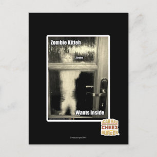Zombie Kitteh Postkarte