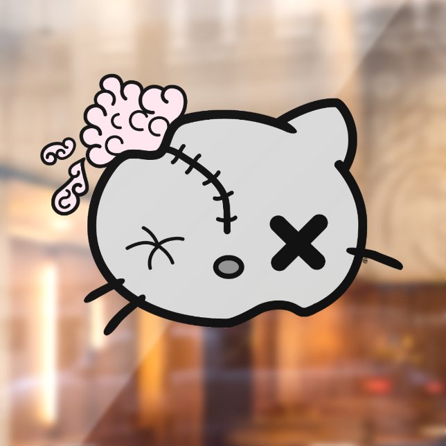 Zombie Kitty Fensteraufkleber (Blatt 2)