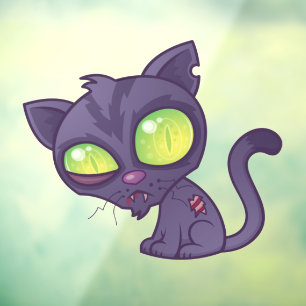 Zombie Kitty Fensteraufkleber