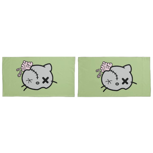 Zombie Kitty Kissenbezug (Vorderseite-Set)