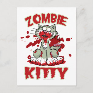 Zombie Kitty Postkarte