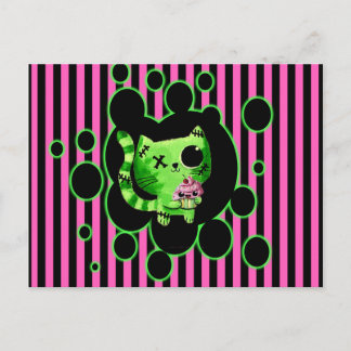 Zombie Kitty Postkarte