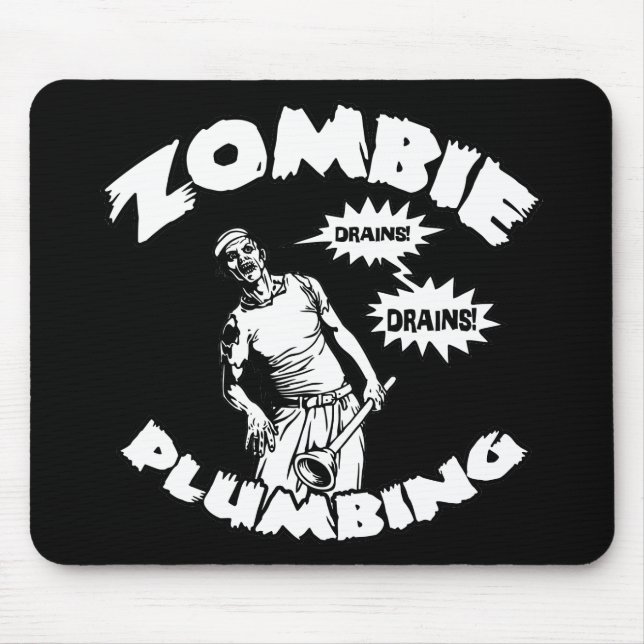 Zombie-Klempnerarbeit Mousepad (Vorne)