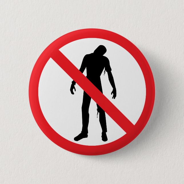 Zombie-Knopf Button (Vorderseite)