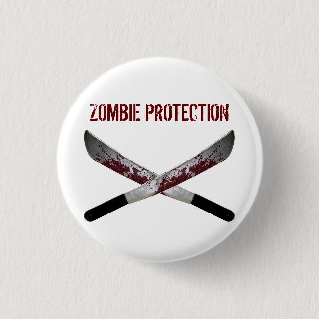 Zombie-Knopf Button (Vorderseite)