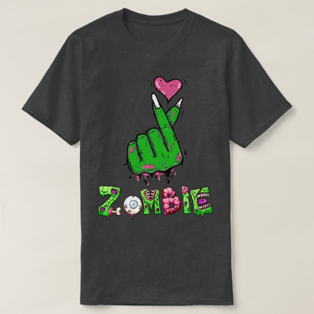 Zombie Kpop Heart T-Shirt (Design vorne)