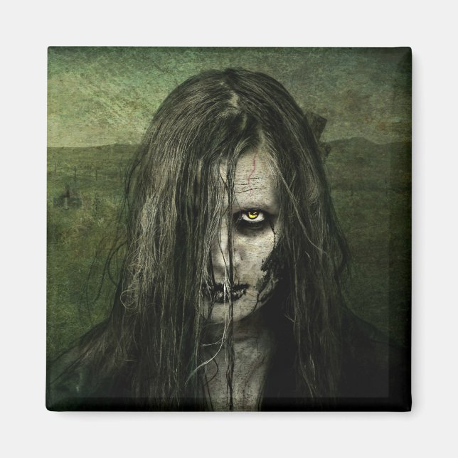 Zombie-Kühlschrank-Magnet Magnet (Vorne)