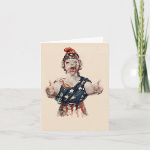 Zombie Lady Liberty Karte