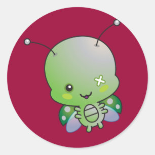 Zombie Ladybug Sticker