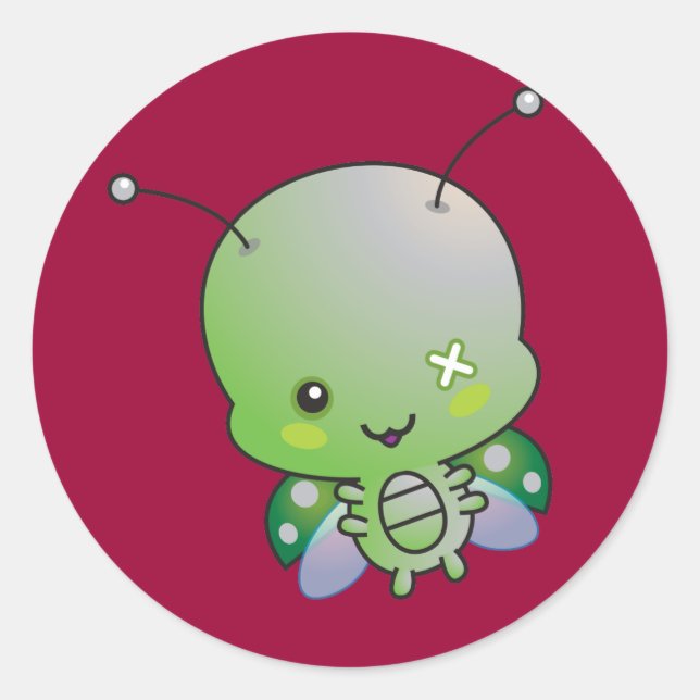 Zombie Ladybug Sticker (Vorderseite)