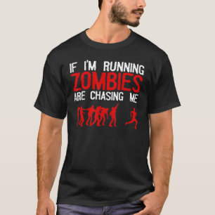 Zombie läuft für Männer Halloween-Frauen T-Shirt