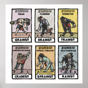 Zombie-Lebensstile - Plakat