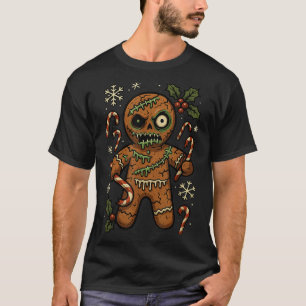 Zombie Lebkuchenmann Weihnachts Zombie T-Shirt