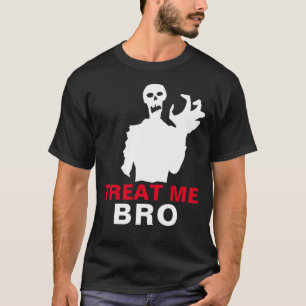 Zombie Leckerei Me Bro Halloween Funny Black Brauc T-Shirt