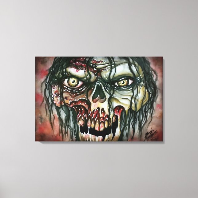 Zombie Leinwanddruck (Vorderseite)