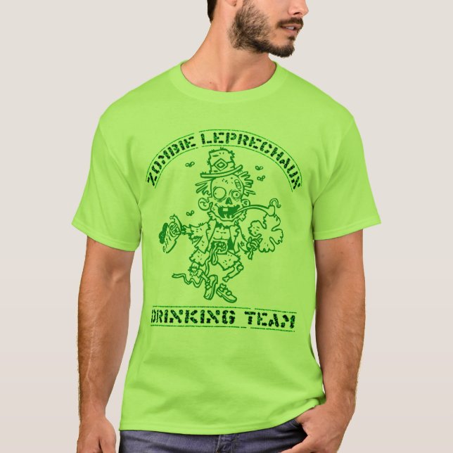 Zombie Leprechaun Drink Team T-Shirt (Vorderseite)