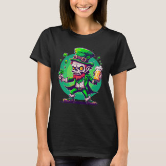 Zombie Leprechaun Irish St Paddy's Beer 1 T-Shirt