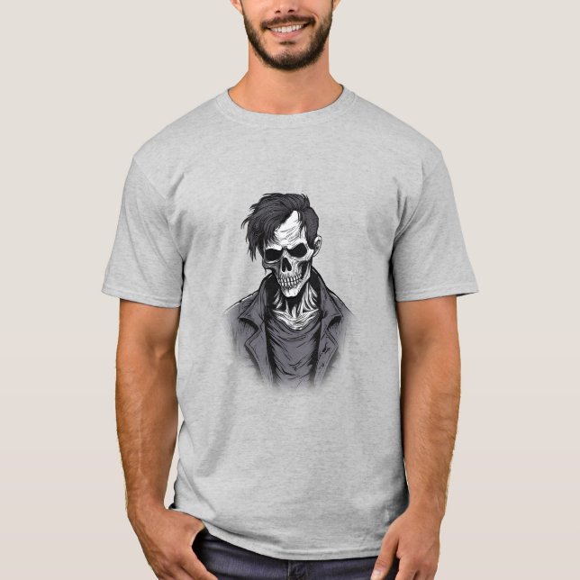 Zombie Leving Dead, Horror Lover T-Shirt (Vorderseite)