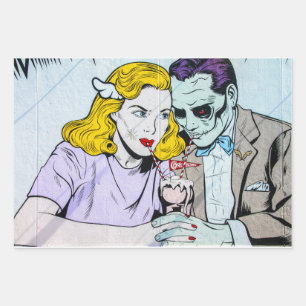 Zombie-Liebe Geschenkpapier Set
