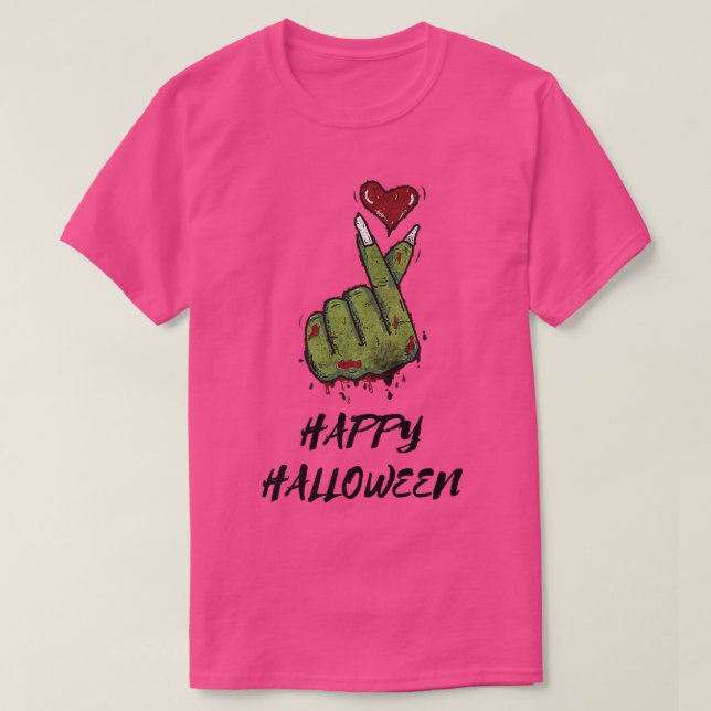 Zombie Liebe Halloween-Party Herz Männer Frauen P T-Shirt (Design vorne)