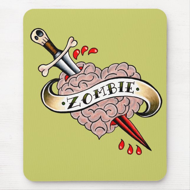 Zombie-Liebe Mousepad (Vorne)
