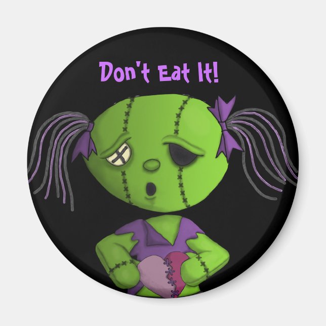Zombie-Liebe niedliches Dolly-Heft Magnet (Vorne)