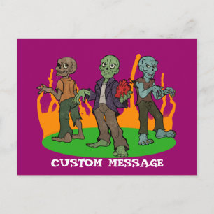 Zombie-Liebe Postkarte