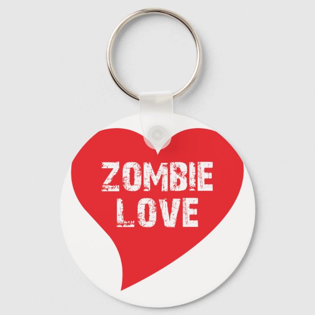 Zombie-Liebe Schlüsselanhänger (Vorderseite)