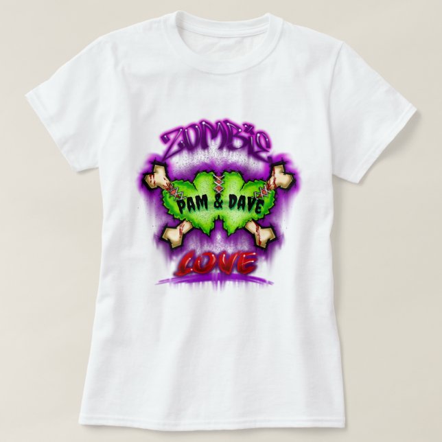 Zombie Liebe T - Shirt (Design vorne)