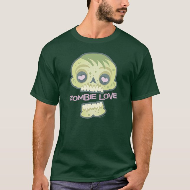Zombie-Liebe: Untotes Romance T-Shirt (Vorderseite)