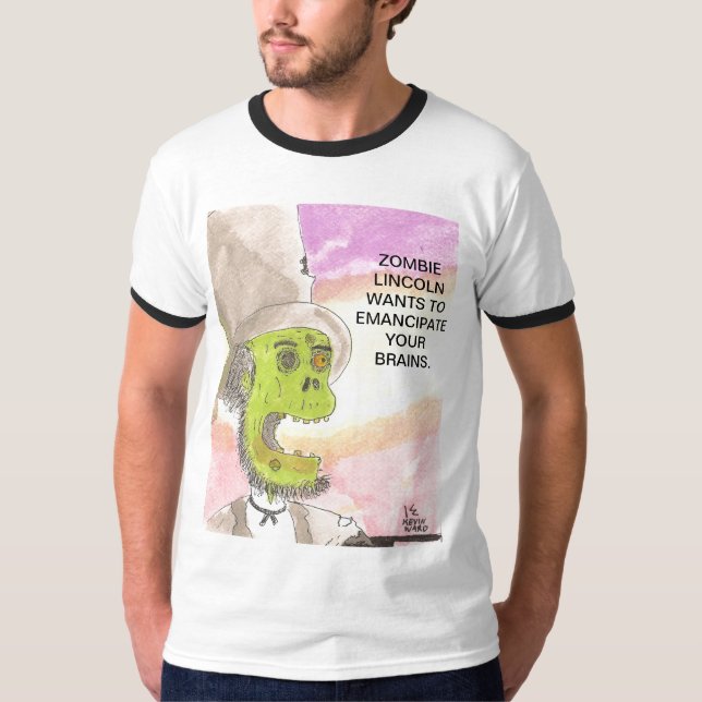 Zombie Lincoln T-Shirt (Vorderseite)