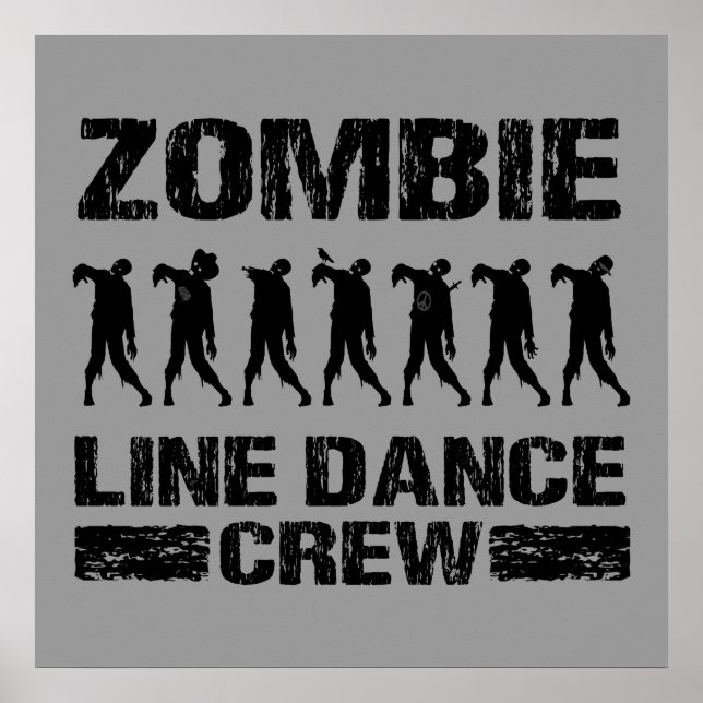 Zombie Line Dance Crew Poster (Vorne)