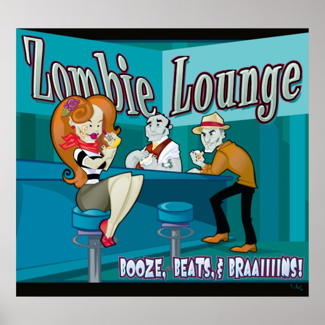 Zombie Lounge Poster (Vorne)