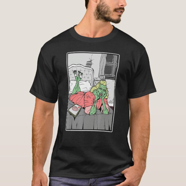 Zombie Love graphic art T-Shirt (Vorderseite)