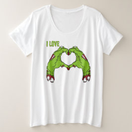 Zombie Love Große Größe T-Shirt