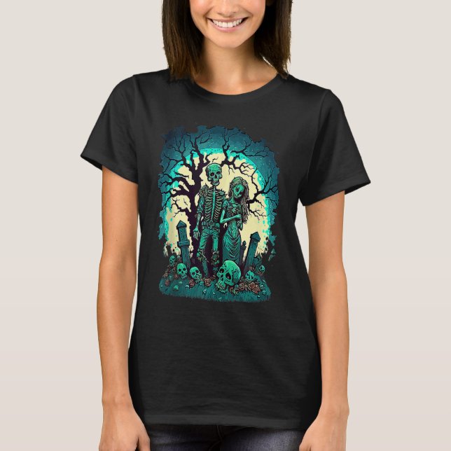Zombie Love Valentine Horror Monster Halloween Got T-Shirt (Vorderseite)