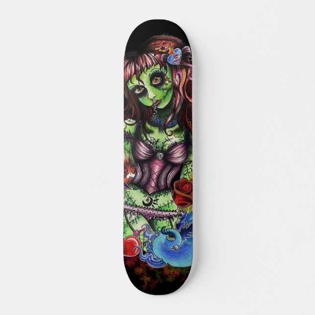 Zombie-Mädchen 3 Skateboard (Vorne)