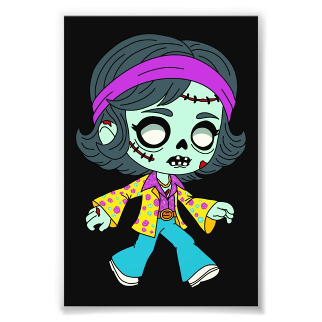 Zombie-Mädchen der 1970er Fotodruck (Vorne)