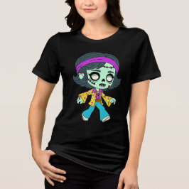 Zombie-Mädchen der 1970er Tri-Blend Shirt